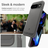 Spigen Google Pixel 9/Pixel 9 Pro Deksel Rugged Armor Marble Gray