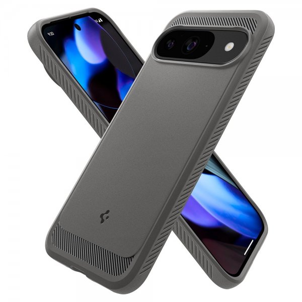 Spigen Google Pixel 9/Pixel 9 Pro Deksel Rugged Armor Marble Gray