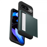 Spigen Google Pixel 9/Pixel 9 Pro Deksel Slim Armor CS Abyss Green