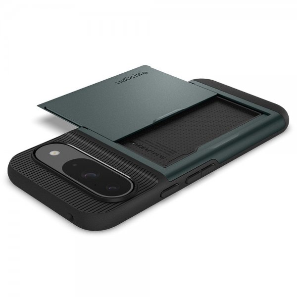 Spigen Google Pixel 9/Pixel 9 Pro Deksel Slim Armor CS Abyss Green