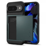 Spigen Google Pixel 9/Pixel 9 Pro Deksel Slim Armor CS Abyss Green