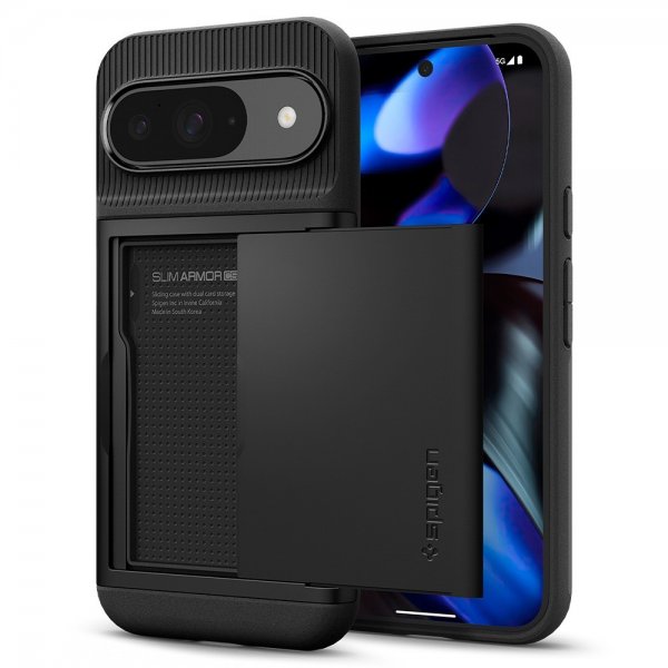 Spigen Google Pixel 9/Pixel 9 Pro Deksel Slim Armor CS Svart