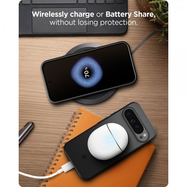 Spigen Google Pixel 9/Pixel 9 Pro Deksel Thin Fit Svart