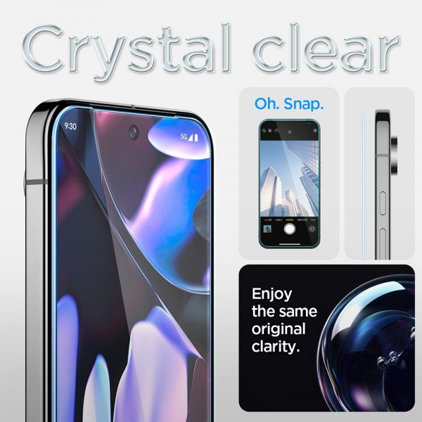Spigen Google Pixel 9/9 Pro/Pixel 10/10 Pro Skjermbeskytter GLAS.tR EZ Fit 2-pakning