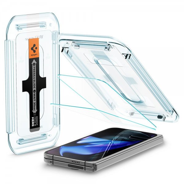 Spigen Google Pixel 9 Pro Fold Skjermbeskytter GLAS.tR EZ Fit 2-pakning