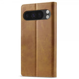 Lc.Imeeke Google Pixel 9 Pro XL Etui med Kortlomme stativfunksjon Lysebrun