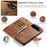 Dg.Ming Google Pixel 9 Pro XL Etui Avtagbart Deksel Brun