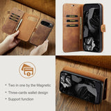 Dg.Ming Google Pixel 9 Pro XL Etui Avtagbart Deksel Brun