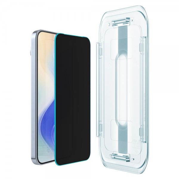 Spigen Google Pixel 9 Pro XL/Pixel 10 Pro XL Skjermbeskytter GLAS.tR EZ Fit Privacy 2-pakning