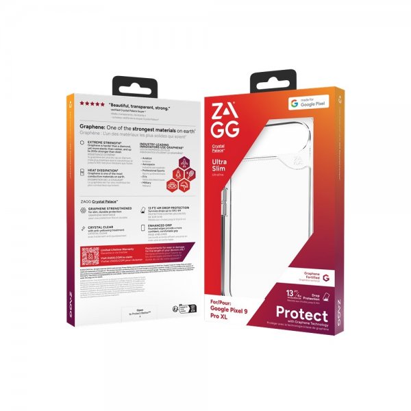 Zagg Google Pixel 9 Pro XL Deksel Crystal Palace Transparent