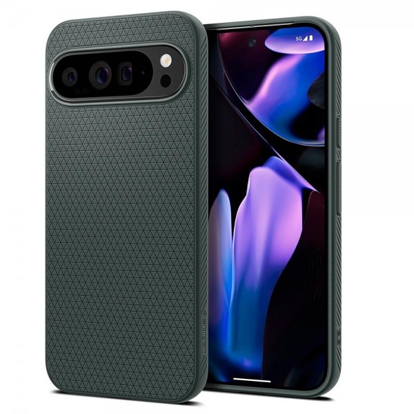 Spigen Google Pixel 9 Pro XL Deksel Liquid Air Abyss Green