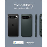Spigen Google Pixel 9 Pro XL Deksel Liquid Air Abyss Green
