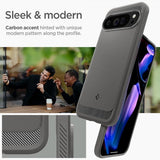 Spigen Google Pixel 9 Pro XL Deksel Rugged Armor Marble Gray