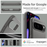 Spigen Google Pixel 9 Pro XL Deksel Rugged Armor Marble Gray