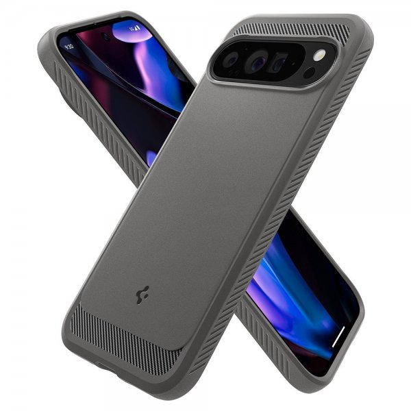 Spigen Google Pixel 9 Pro XL Deksel Rugged Armor Marble Gray