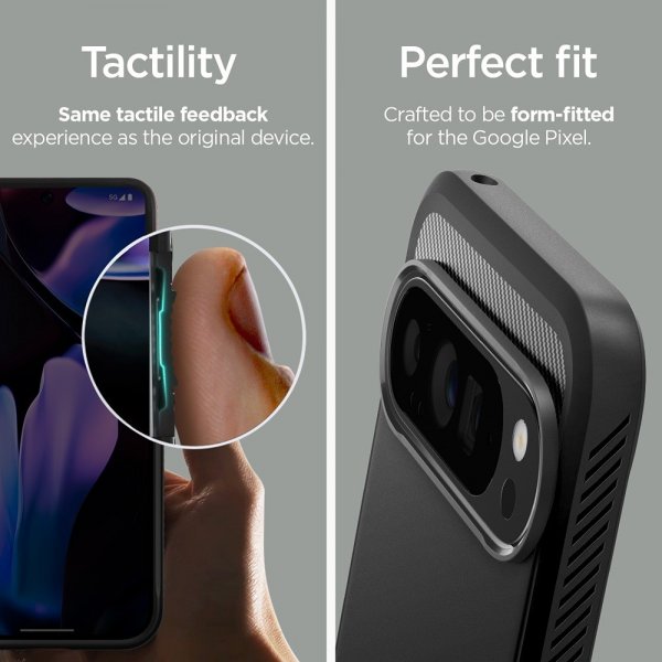 Spigen Google Pixel 9 Pro XL Deksel Rugged Armor Matte Black