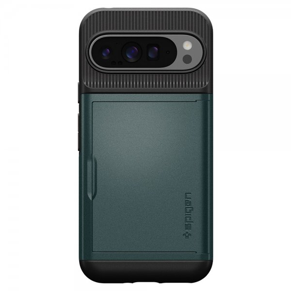 Spigen Google Pixel 9 Pro XL Deksel Slim Armor CS Abyss Green