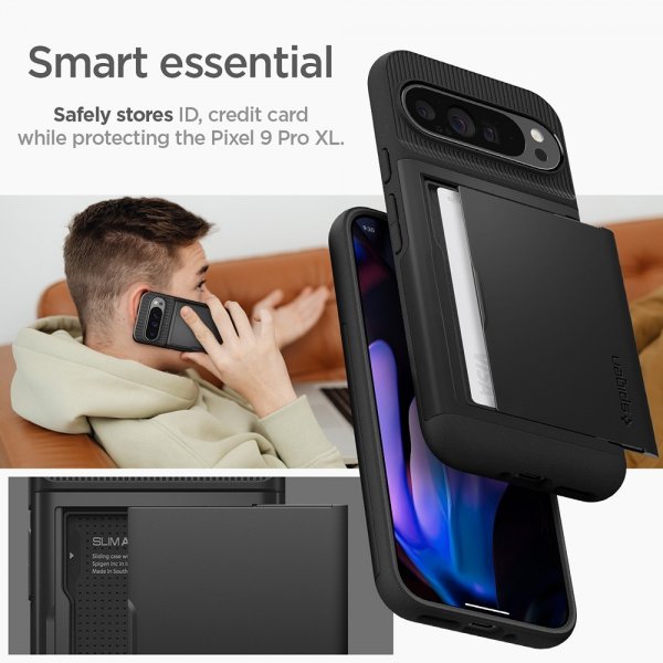 Spigen Google Pixel 9 Pro XL Deksel Slim Armor CS Svart