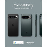 Spigen Google Pixel 9 Pro XL Deksel Thin Fit Abyss Green