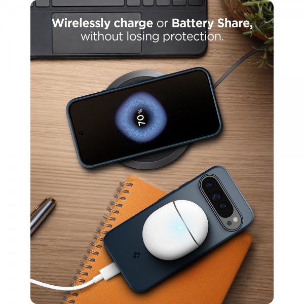 Spigen Google Pixel 9 Pro XL Deksel Thin Fit Metal Slate