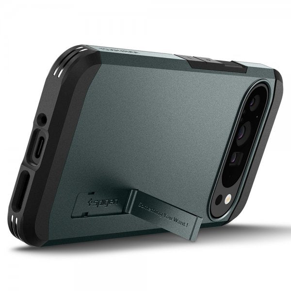 Spigen Google Pixel 9 Pro XL Deksel Tough Armor Abyss Green