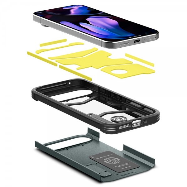 Spigen Google Pixel 9 Pro XL Deksel Tough Armor Abyss Green