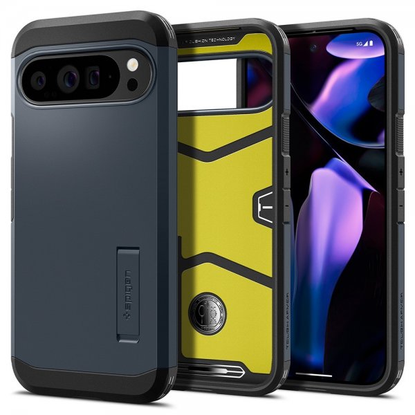 Spigen Google Pixel 9 Pro XL Deksel Tough Armor Metal Slate
