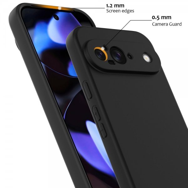 Google Pixel 9 Deksel med Stropp Silikon MagSafe Svart