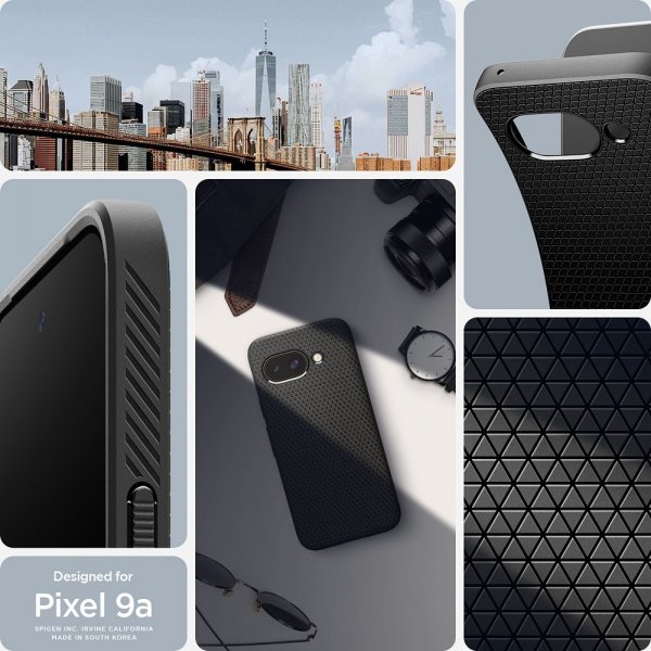 Spigen Google Pixel 9a Deksel Liquid Air Matte Black