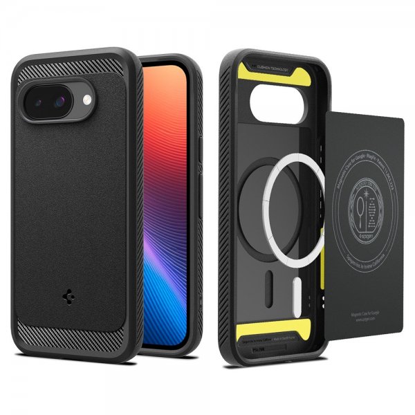 Spigen Google Pixel 9a Deksel Rugged Armor MagFit Matte Black