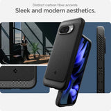 Spigen Google Pixel 9a Deksel Rugged Armor MagFit Matte Black