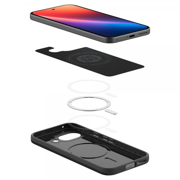 Spigen Google Pixel 9a Deksel Thin Fit MagFit Svart