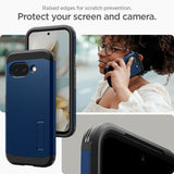 Spigen Google Pixel 9a Deksel Tough Armor MagFit Navy Blue