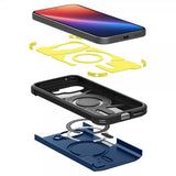 Spigen Google Pixel 9a Deksel Tough Armor MagFit Navy Blue