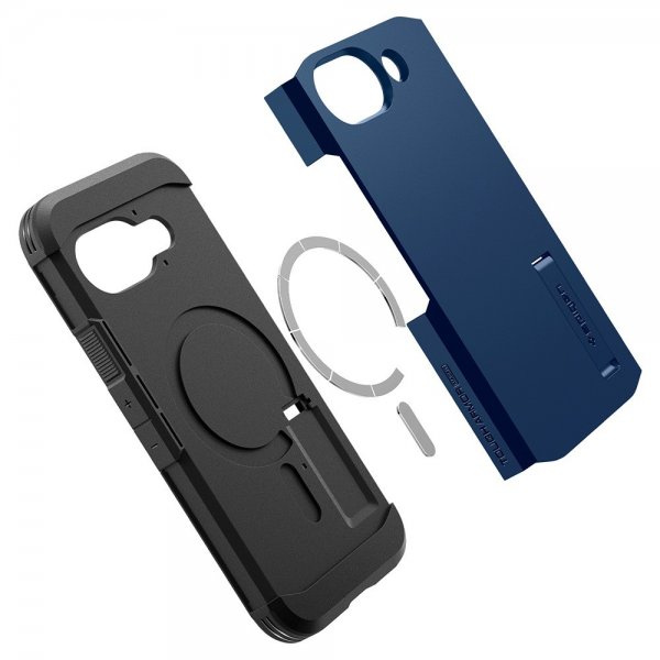 Spigen Google Pixel 9a Deksel Tough Armor MagFit Navy Blue