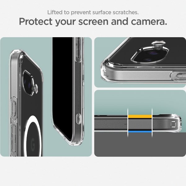 Spigen Google Pixel 9a Deksel Ultra Hybrid MagFit Clear White