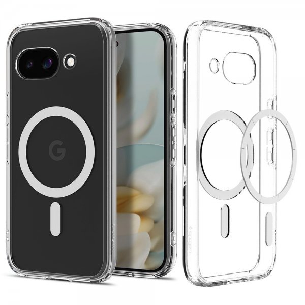 Spigen Google Pixel 9a Deksel Ultra Hybrid MagFit Clear White