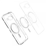 Spigen Google Pixel 9a Deksel Ultra Hybrid MagFit Clear White