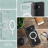 Spigen Google Pixel 9a Deksel Ultra Hybrid MagFit Clear White