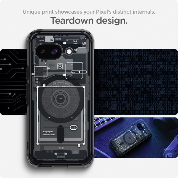Spigen Google Pixel 9a Deksel Ultra Hybrid Zero One MagFit Svart
