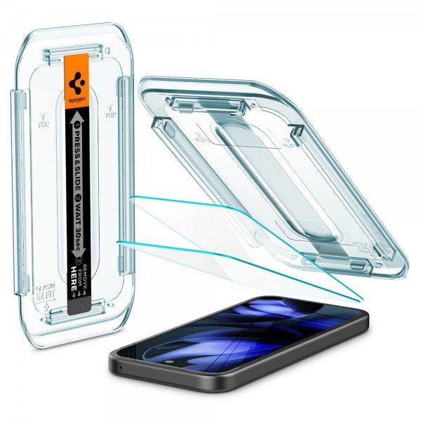 Spigen Google Pixel 9a Skjermbeskytter GLAS.tR EZ Fit 2-pakning