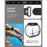 Spigen Google Pixel Watch 1/2/3/4 41mm Armbånd Nano Pop Black Sesame