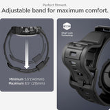 Spigen Google Pixel Watch 1/2/3 41mm Armbånd og Deksel Rugged Armor Pro Svart