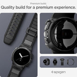 Spigen Google Pixel Watch 1/2/3 41mm Armbånd og Deksel Rugged Armor Pro Svart
