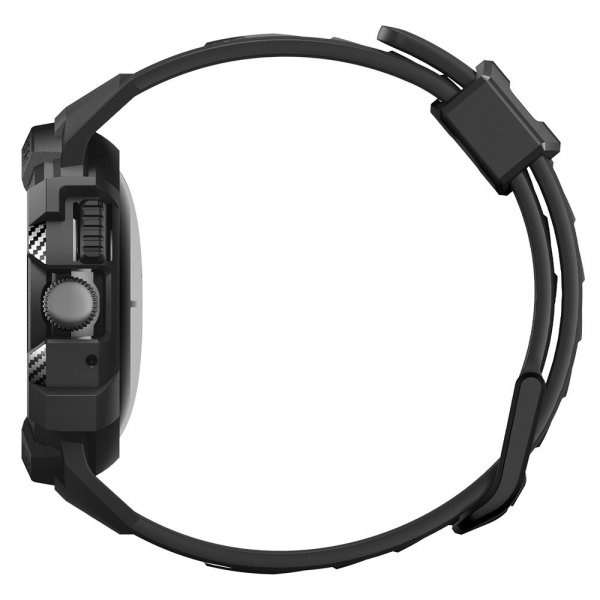 Spigen Google Pixel Watch 1/2/3 41mm Armbånd og Deksel Rugged Armor Pro Svart