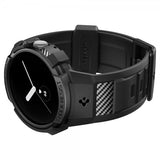 Spigen Google Pixel Watch 1/2/3 41mm Armbånd og Deksel Rugged Armor Pro Svart