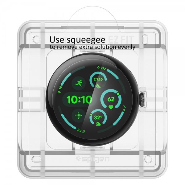Spigen Google Pixel Watch 3/4 41mm Skjermbeskytter EliteShield EZ Fit 2-pakning