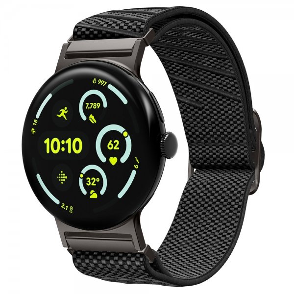 Spigen Google Pixel Watch 3/4 45mm Armbånd Lite Fit X Svart