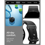Spigen Google Pixel Watch 3/4 45mm Armbånd Nano Pop Black Sesame