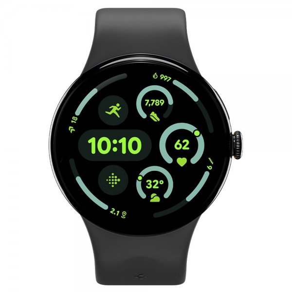 Spigen Google Pixel Watch 3/4 45mm Armbånd Nano Pop Black Sesame
